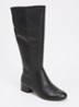 Wide fit Tayla laars - Zwart - Leather
