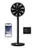 Whisper Flex Ultimate verstelbare vloerventilator met batterij, 103 cm - Zwart