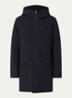 Alrik waterproof gewatteerde parka met klepzakken - Donkerblauw