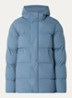 Bror REC. puffer jack met waterafstotende coating en capuchon - Staalblauw