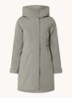 Eline parka met ritszakken en waterafstotende coating - Mosgroen