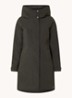 Eline parka met ritszakken en waterafstotende coating - Legergroen