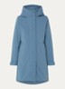Eline parka met ritszakken en waterafstotende coating - Staalblauw