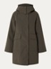 Myra gewatteerde parka met afneembare capuchon en waterafstotende coating - Olijfgroen
