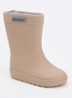 Regenlaars met logo - Donkerbeige