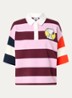 Jice polo met front- en backprint - Roodbruin