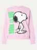 Jumbrella sweater met print en pailletten - Paars