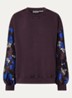 Kueer sweater met jacquard dessin - Bruin