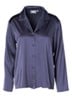 Elodie loungetop met glanzende finish - Donkerblauw