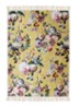 Fleur vloerkleed met bloemenprint 60 x 90 cm - Geel