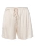 Ida pyjamashorts van satijn - Vanillegeel