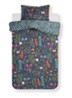 Marigold dekbedovetrekset van 100%  katoensatijn 220TC - inclusief kussensloop - Antraciet