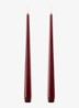 LED-kaars 30 cm set van 2 - Bordeauxrood