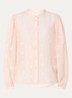Blouse met borduring - Lichtroze