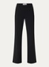 High waist bootcut fit pantalon van travelstof - Zwart