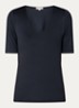 Noos T-shirt met V-hals - Zwart