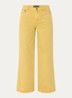 Rome high waist wide leg jeans met gekleurde wassing - Okergeel