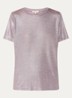 T-shirt met lurex - Lila