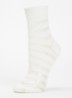 Border Lace sokken in katoenblend - Wit