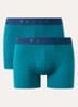 Boxershorts met logoband in 2-pack - Zeegroen