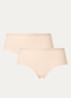 Daily Comfort hipster met logoband in 2-pack - Donkerbeige