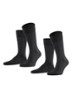 Happy sokken in 2-pack - Antraciet