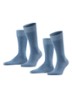 Happy sokken van katoen in 2-pack - Middenblauw