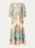 Boho Beauty Butter maxi tuniekjurk in linnenblend - Lichtgeel