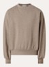 AS25 sweater met flock logoprint - Lichtbruin