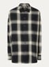 Blouse met ruitdessin - Antraciet