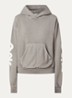 Hoodie met front- en backprint - Lichtgrijs