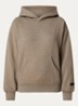 Hoodie met gemêleerd dessin - Donkerbeige