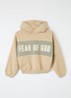 Hoodie met logoprint - Beige