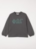 Longsleeve met front- en backprint - Grijs