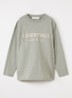 Longsleeve met logoprint - Grijsmele