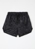Loose fit korte broek met ruitdessin - Zwart
