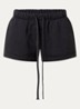 Low waist loose fit korte broek met steekzakken - Antraciet