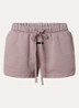 Low waist loose fit korte broek met steekzakken - Oudroze