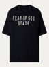 Oversized T-shirt met logoprint - Zwart