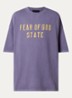 Oversized T-shirt met logoprint - Lavendel