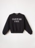 Sweater met logoborduring - Zwart