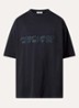 T-shirt met front- en backprint - Antraciet
