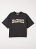 T-shirt met front- en backprint - Donkergrijs