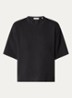 T-shirt met logo en ronde hals - Zwart