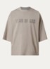 T-shirt met logoprint - Taupe