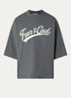 T-shirt met logoprint - Donkergrijs