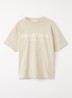 T-shirt met logoprint - Lindegroen