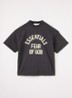 T-shirt met logoprint - Antraciet