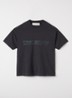 T-shirt met met logo- en backprint - Antraciet