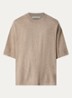 T-shirt met ronde hals - Beige